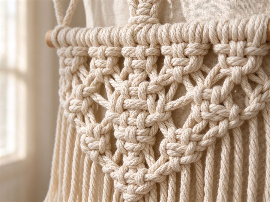 Macramé Plant Hanger detail