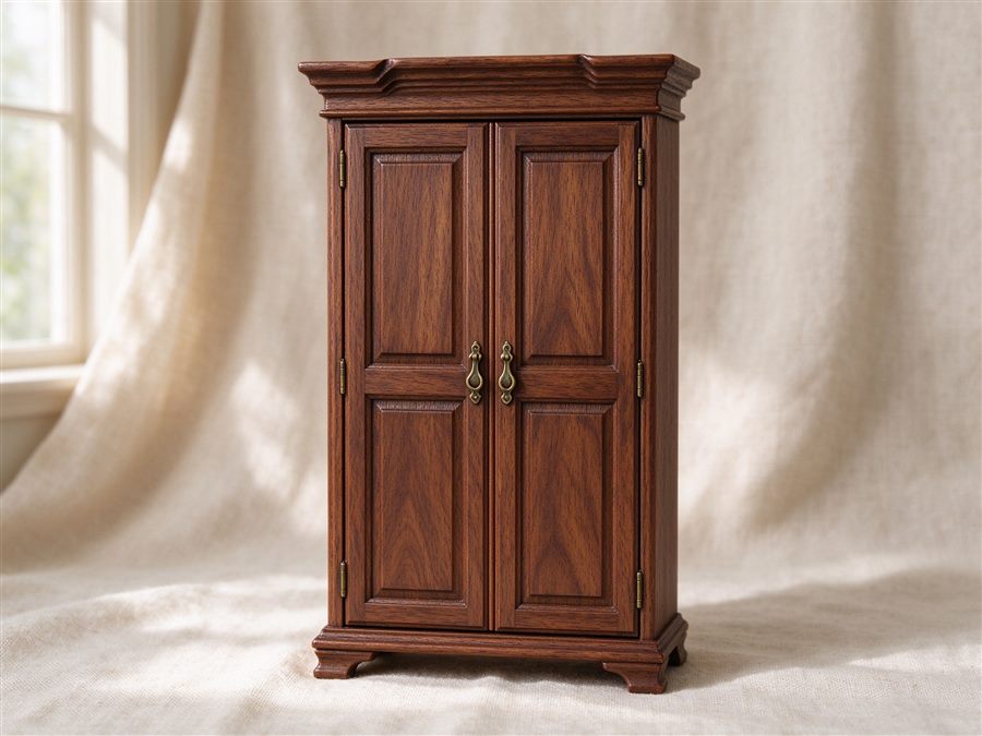 Miniature Armoire Wardrobe detail