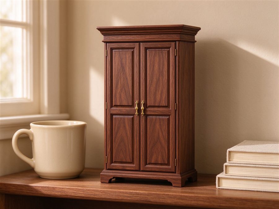 Miniature Armoire Wardrobe detail