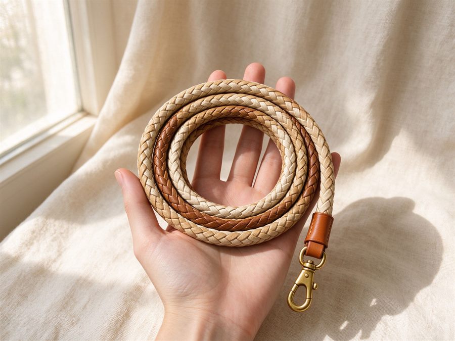 Handwoven Pet Leash detail