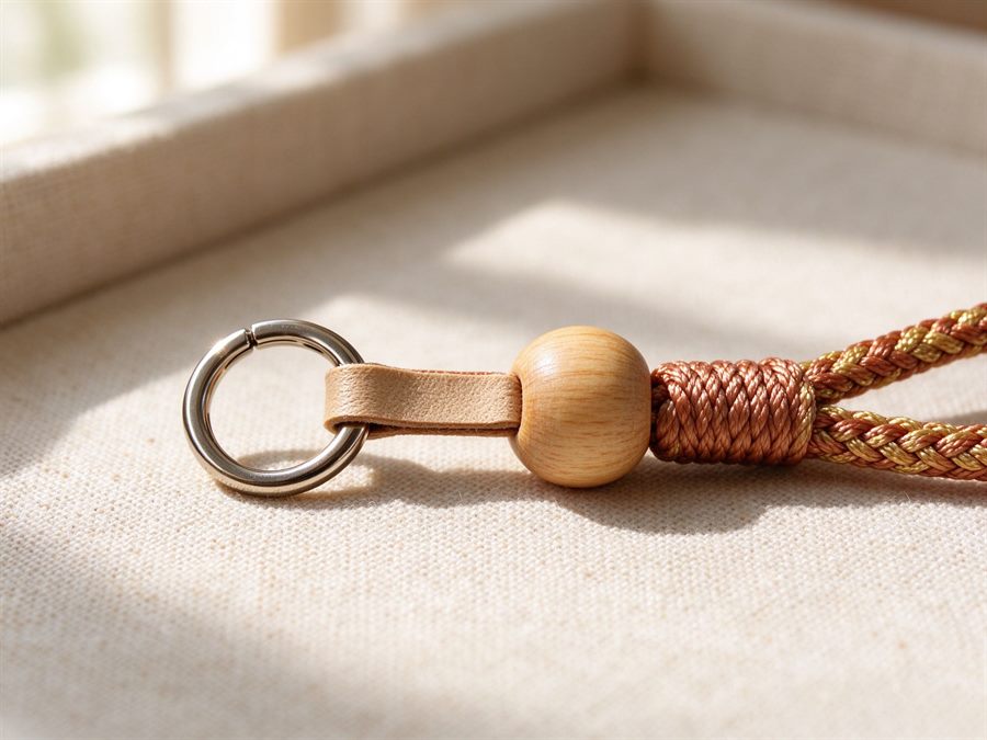 Handwoven Phone Strap detail