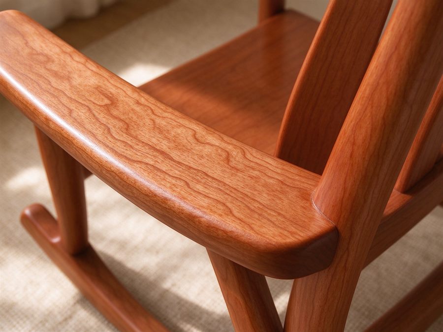 Hand-Carved Rocking Chair detail