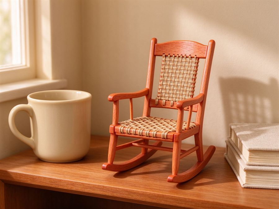 Hand-Carved Rocking Chair detail