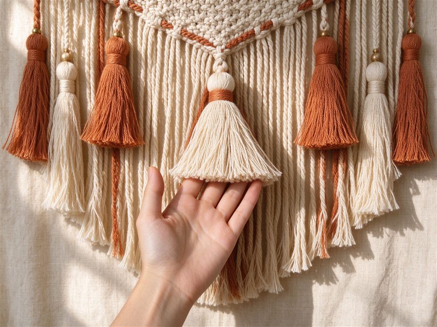 Tassel Wall Hanging detail