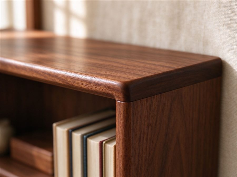 Tiered Bookshelf detail